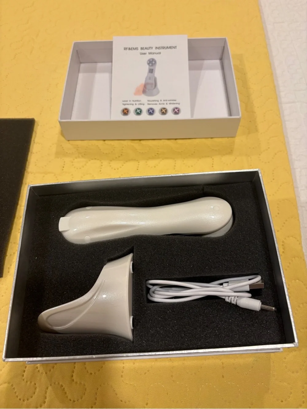 White LED Facial Massager for Women Skincare